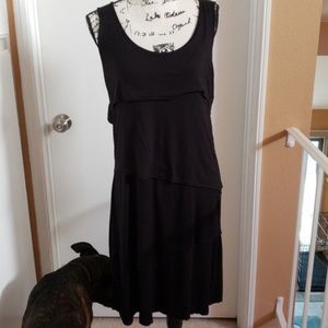 Preloved Design History fun  black layered dress